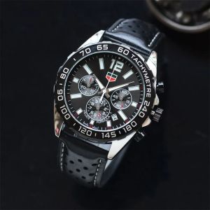2024 Новый высококачественный лучший бренд серии TAG Мужские часы Бизнес Классический кожаный ремень Светящееся сапфировое зеркало Автоматический кварцевый дизайнерский механизм Мужские наручные часы