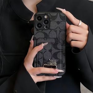 IPhone Cases prägling korthållare designer läderkrokodil alligatormönster för Apple iPhone X XR XS 1112131415 Plus Pro Max Wallet Cover Business