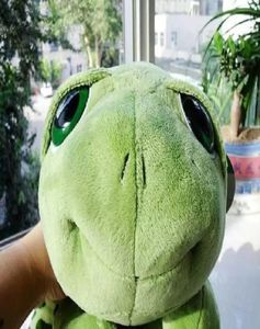 20 cm plysch docka supergröna stora ögon sköldpadda sköldpadda djur barn baby födelsedag jul leksak gåva5560970