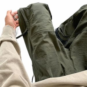 Pantaloni Lg da esterno Pantaloni cargo impermeabili ad asciugatura rapida Traspirante Vita elastica Multi tasche Ideale per Cam all'aperto S2d3 #