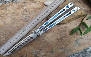 Theone Balisong hom chimera butterfly trainer training knife not sharp D2 blade Aviation aluminum handle Basilisk sea monster squi5526425