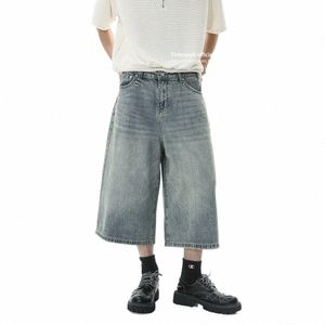 FirmRanch 2023 Blue Buggy Jorts for Men Women Oversizeed średniej długości szorty Dżinsy Dziewiąte dżinsowe spodnie Streetwear Bezpłatny statek R85A#