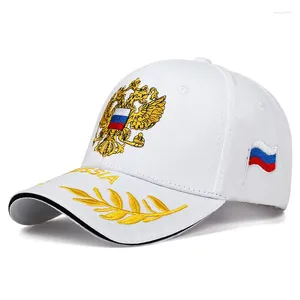 Bollmössor Baseballhatt Leisure Cap Brodery Russian Flag Snapback unisex for Woman Man Sport