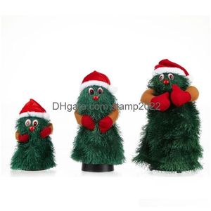 Christmas Decorations Singing Dancing Tree Animated Xms Year Electric P Dolls Gifts Green Drop Delivery Home Garden Festive Party Sup Dhucc