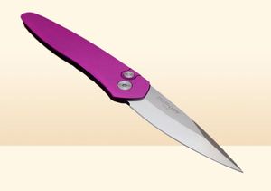 Cor especial The Purpleblack Protech 3407 Padrinho Faca Dobrável Flipper Facas Táticas Automáticas Sobrevivência Ao Ar Livre UT85 Pocke1494985