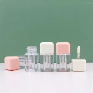 Storage Bottles 1Pc Small Empty For Cosmetics Injection Molded Lip Gloss Tubes Transparent Liquid Eyeshadow Tube Plastic