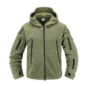 tactical fleece jacket Military Uniform Soft Shell Casual Hooded Jacket Men Thermal Army Clothing G3a0#