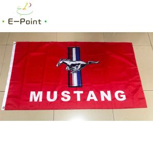 Accessori Bandiera per auto Ford Mustang 2 piedi * 3 piedi (60 * 90 cm) 3 piedi * 5 piedi (90 * 150 cm) Dimensioni Decorazioni natalizie per la casa Bandiera Banner Regali