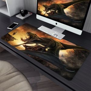 Pads Anime Dinosaurier Große Gaming Maus Pad Computer Mousepad Gamer Laptop Maus Matte Büro Mausepad XXL Teppich Tastatur Matte Schreibtisch pad