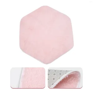 Carpets Princess Rug Hexagon Tent Mat Kids Play Baby Cushion Playhouse Pad Nursery Plush Carpet Pink Child