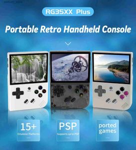 ポータブルゲームプレーヤーAnbernic RG35XXプラスハンドヘルドゲームコンソール3.5インチIスクリーンHDMI出力ストリーミングレトロポータブルビデオゲームコンソールプレイヤーギフトQ240326