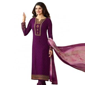 2023 Designer Silk Embroidered Salwar Kameez for Women Kurtis Set with Dupatta Wedding Party Wear Kurta Girl Low Price