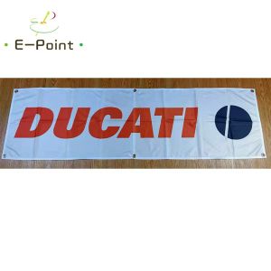 Akcesoria 130GSM 150D Materiał Włochy Ducati Motocykl Baner 1,5 stóp*5 stóp (45*150 cm) Rozmiar do flagi domowej Wystrój zewnętrzny YHX044