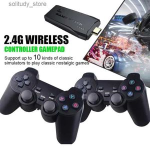 Portable Game Players 4K high-definition video game console 2.4G dual wireless controller suitable for 1/FC/retro TV dental game console 10000 game sticks Q240326