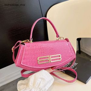 Bolsa de ombro marca desconto bolsa feminina padrão textura feminina e doce estilo na moda crocodilo novo