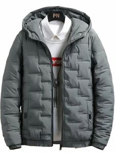 Daunenjacken für Männer mit Kapuze Mann gepolsterte Mantel Fi 2023 Parkas leichte Polsterung kalte warme Kleidung neu in koreanischen beliebten E9ES #
