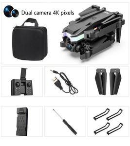 A3 Intelligent Uav 4K24G Elicottero RC pieghevole a 4 canali HD Doppia fotocamera FPV Wifi Pografia Quadcopter Evitamento ostacoli per adulti1886334