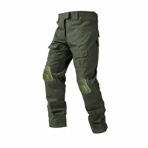 Mens Militar Tático CP Verde Camoue Cargo Calças Exército dos EUA Paintball Combate Calças com Joelheiras Airsoft Roupas de Trabalho S7zx #