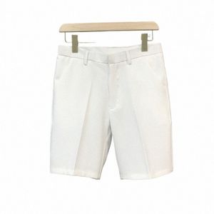 2023 novas calças de cinco pontos tendência de verão masculino casual 5 pontos meados calças selvagens juventude solta terno branco shorts bermuda masculina x7D1 #