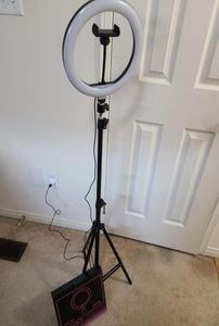 10 inch 26CM Video Dimmable LED Selfie Ring Light USB lamp Pography with Phone Holder 21M tripod stand for Makeup Youtube5108344