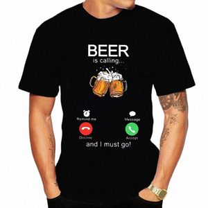 Bira arıyor ve ben gidip phe aranmalıyım ekran bira tişört bira günü tişört komik tişört özel tişört yaz marka teeshirt v04z#