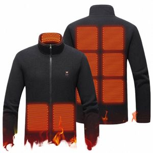 9 zona riscaldamento giacca uomo donna inverno caldo USB riscaldamento giacche cappotto termostato intelligente riscaldato abbigliamento giacche calde per esterno r6Xm #