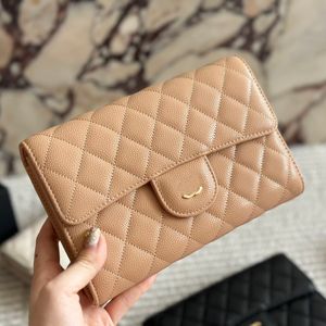 Tragbare Designer-Handtasche aus Kaviarleder, Woc-Geldbörse, zwei Größen, Gold-Hardware, mehrere Pochettes, Matelasse-Kette, luxuriöse Damen-Schulter-Umhängetasche, Kartenhalter-Geldbörse