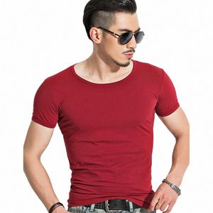 2024 Brand New Tops Men T Shirt Tops V neck and O neck Short Sleeve Tees Men's Fi Fitn Hot T-shirt For Male Clothing o1Jb#