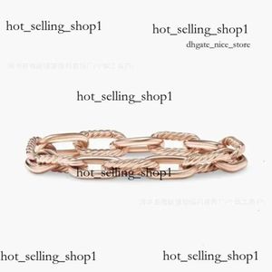 DY DESGINER DAVID YURMA JACHELETS SMYCKLIGA JABLAND Enkelt och elegant Populärt vävt Twisted Rope Ring David Armband Högkvalitativt Fashion Luxury Wedding 856