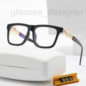Óculos de sol Armações Designer Novo estilo de óculos de sol, quadrados masculinos e femininos, lentes planas Fanjia, óculos ópticos clássicos de moda de viagem P003 EAFJ