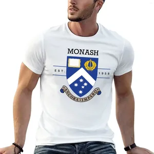 男子ポロスモナッシュ大学Tシャツブラウスブランク半袖Tシャツメン