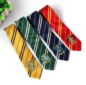 إكسسوارات ملابس الملابس Borboleta Necktie Ravenclaw Hufflepuff Necktie Stripe Ties 4 Design1878688