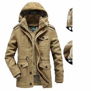 2024 PARKA MEN POERS Vinterjacka Män tjockare huva vattentätt Outwear Warm Coat Casual Mens Jackor Overcoat päls tjocka rockar l79l#