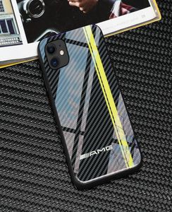 Tputempered Glass Racing Car AMG Telefonfodral för Apple iPhone 12mini 12 11 Pro Max 6 6S 7 8 Plus X XR XSmax SE2 Samsung Galaxy S84926010