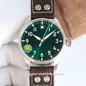 2024 Super Edition Men's Watches 43mm Pilot Automatic Mechanical Watch 2824 Movement Sapphire Blue Green dial Stainless Steel Waterproof Luxury Wristwatches-1