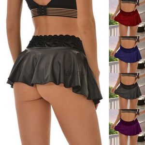 Sexig kjol Sexig Set Ny sexig underkläder med veckad hud Extreme Mini Skin Clothing Womens Lingerie Rollspelande kläder Rollspel 24326