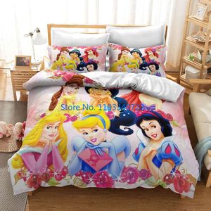 3D Printed Beauty and Beast, Snow White, King, Princess, Bedding Set, Athleton Down Duvet Cover