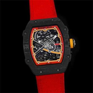 Ys Factory Watch RichrMill Orologi da polso sportivi automatici in fibra di carbonio Nuovo polso Rm 67-02 Materiale composito da uomo YI-B9ATMB7E