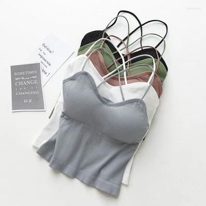 Camisas ativas sem mangas cruz costas yoga topo para mulheres respirável oco camisa esportiva alça fina tanque colheita sem costura acolchoado treino