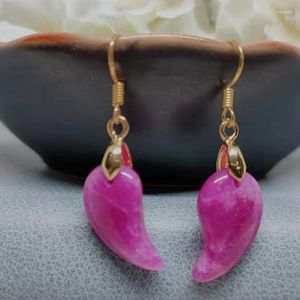 Anhänger Halsketten Fabrik Großhandel Sugilite Jade Ohrringe Kirschblüte Rosa Su Jishi Quarzit Stall