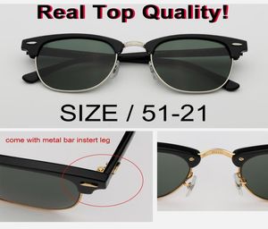 Ganze Fabrik neue klassische Top-Qualität UV400 Sonnenbrille Männer Frauen Marke Designer Flash Club Sonnenbrille Master Gafas 51mm Größe 1232210