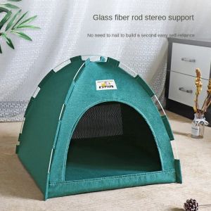 Mats Four Seasons Universal Detachable Pet Tent Washable Cat Dog Outdoor Nest Ventilate Foldable Cat House Supplies Pet Accessories