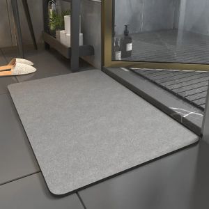 Tappetini Diatomite Cuscino Tappetino per bagno Tappetino per WC Ad asciugatura rapida Tappetino assorbente per uso domestico Rettangolo Tappetino antiscivolo Tappeto Tappeto per doccia