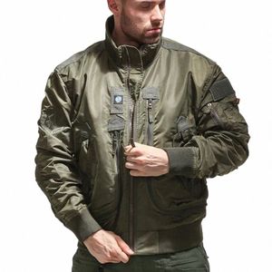 FI Arméjackor Men Pilot Air Force Thin Baseball Tactical Military Clothing Bomber Stand-krage 2021 Autumn and Winter N4DI#