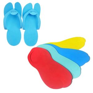 Mats 100 Pairs Hotel Foam Slippers Sandals Manicure Disposable Flip Flops Tools for Salon Beauty Spa Massager Home Pedicure Care