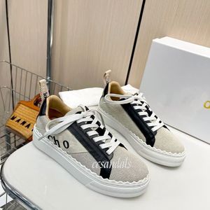 Designerskie trampki Laurens płócienne buty perforowane koronkowe kobiety niskie koronkowe trampki Laurenity swobodne damskie buty letnie trenerzy streathers Trener Platform