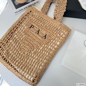 Ausgehöhlte Luxus-Strandtasche, große, gewebte Designer-Strandtaschen, ausgehöhlte Strick-Einkaufshandtasche, gestrickte Damen-Luxus-Handtaschen, Marke, Urlaub, lässige Tragetaschen