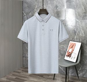 Erkek Polos Tees Casual Capel Kısa Kollu Çizgili Üst Nakış Dekorasyon Tasarımcı T-Shirt Gelişmiş Doku Polos Büyük veya Küçük At Moda Polos Tişörtleri M-XXXL