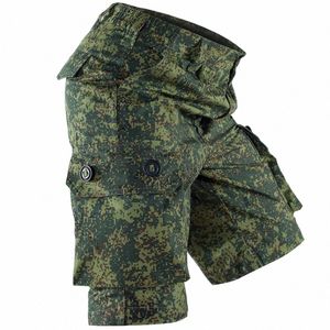 MEGE 2023 NYA CAMOUE CASUAL SHORTS MEN TAKTISK CAMO LASS KORT PANTER Militär Gym Kör Vandring Kort set Streetwear L9nr#