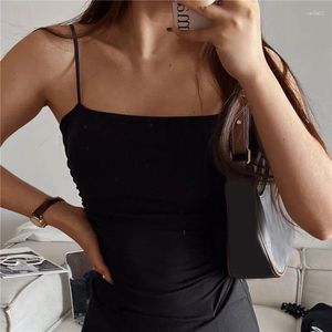 Yoga roupa sólida fina ombro pequeno cinta sutiã mulheres sexy estilingue elástico roupa interior anti brilho uma linha colar colete integrado copo tops